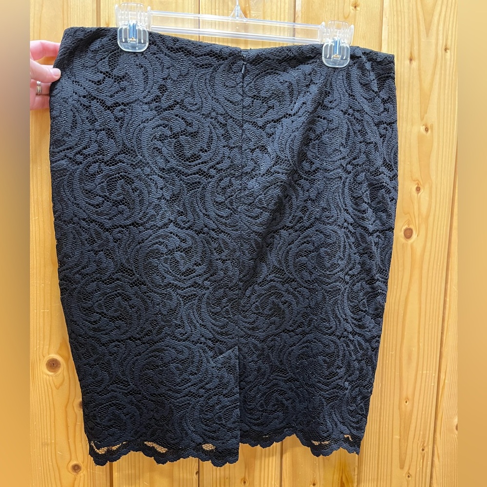 Cache Black Lace Pencil Skirt, 12 - Picture 4 of 7